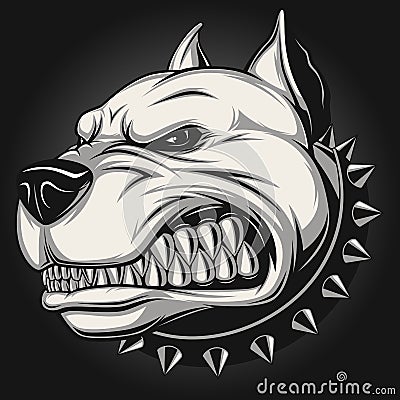 Angry dog Vector Illustration