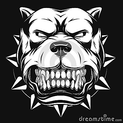 Angry dog Vector Illustration