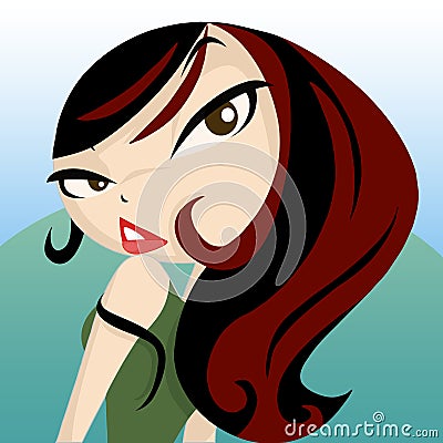 Angry girl Stock Photo