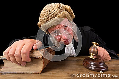 Angry Judge Stock Photo