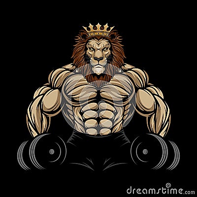 ANGRY LION GYM Stock Photo