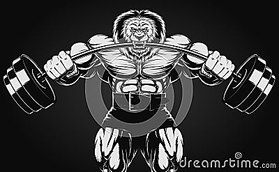 Angry lion Vector Illustration