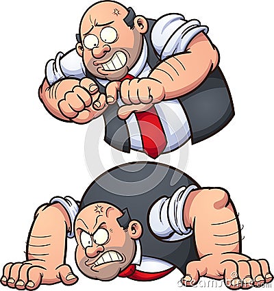 Angry man Vector Illustration