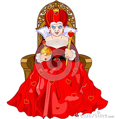 Angry Queen On Throne Stock Vector - Image: 41746239