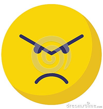 angry, rage Vector Isolated Icon which can easily modify or edit Vector Illustration