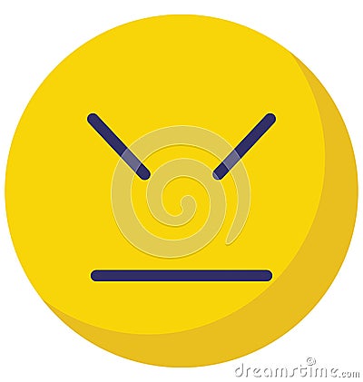 angry, rage Vector Isolated Icon which can easily modify or edit Vector Illustration