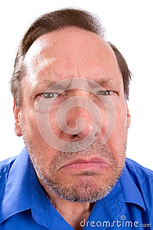 Angry Senior Adult Stock Photo
