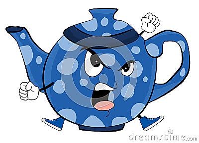 Angry Teapot cartoon Cartoon Illustration
