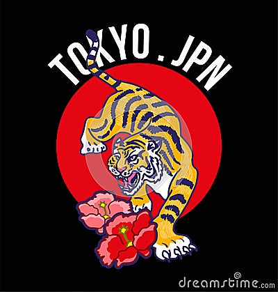 Tokyo JPN Vector Illustration