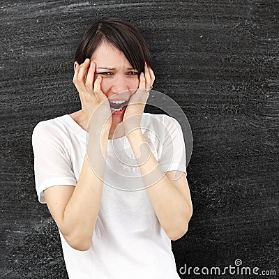 Angry woman Stock Photo