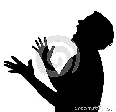 Angry young woman shouting Vector Illustration