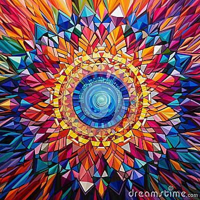 Angular Intricacy: Intricate angles interweaving into a visually captivating masterpiece Stock Photo