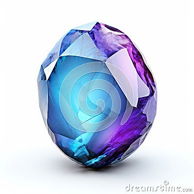 angular pebble with sharp edges featuring a gradient Stock Photo