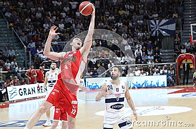 Italian Basketball A Serie Championship Fortitudo Bologna vs OriOra Pistoia Editorial Stock Photo