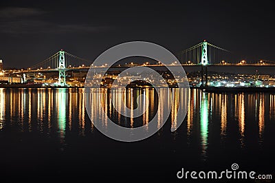 Angus L. Macdonald Bridge Halifax Stock Photo