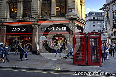 Angus Steakhouse Restaurant Editorial Stock Photo