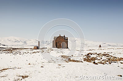 Ani Ruins, Kars, Turkey Stock Photo
