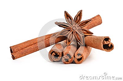 Anice and cinnamon Stock Photo