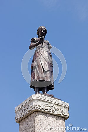 Anike skulpture in Klaipeda Stock Photo