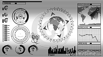 Animaci technologii ekranu GUI Animaci technologii ekranu GUI