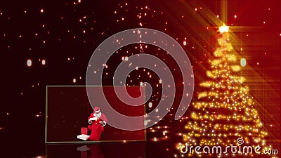 Animación de la Feliz Navidad almacen de metraje de vídeo Animación de la Feliz Navidad almacen de metraje de vídeo