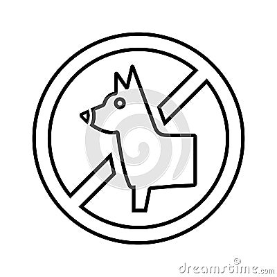 Animal, avoid line icon. Outline vector Stock Photo