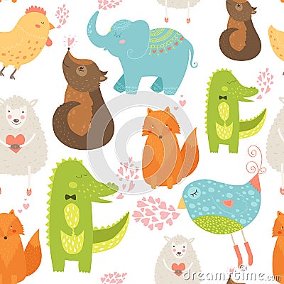 Animal background Vector Illustration