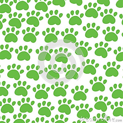 Animal background green Vector Illustration