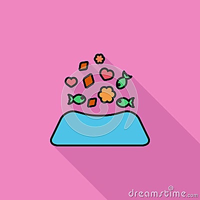 Animal bowl Vector Illustration