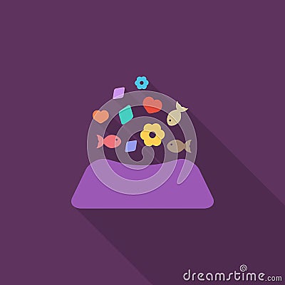 Animal bowl Vector Illustration