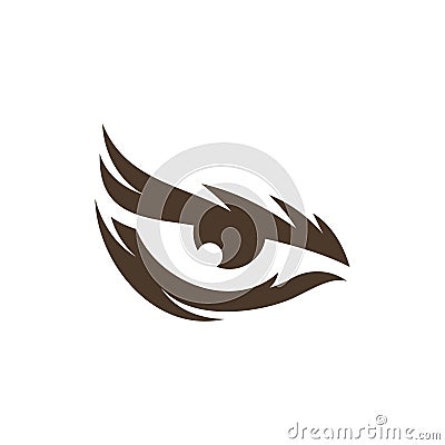 Animal Eagle Eyes creative logo design Vector Illustration