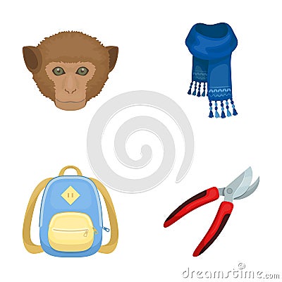 Animal, education and other web icon in cartoon style. clothing, gardening icons in set collection. Vector Illustration