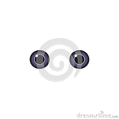 Animal eyes purple color icon. Elements of eyes multi colored icons. Premium quality graphic design icon Stock Photo