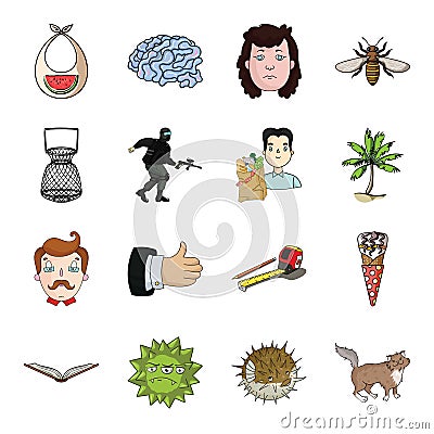 Animal, history, travel and other web icon in cartoon style.Breed, building, fishing icons in set collection. Vector Illustration