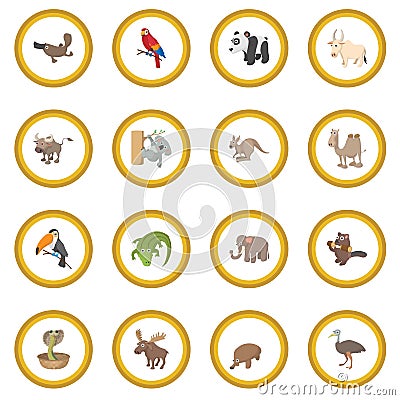 Animal icon circle Vector Illustration