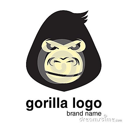 Animal logo. gorilla logo. Monkey Vector Illustration