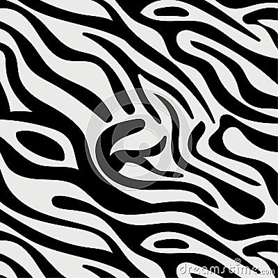 Animal pattern zebra seamless. African wildlife Cartoon Illustration