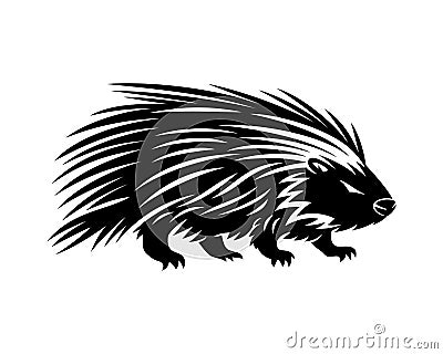Animal porcupine icon. Vector Illustration