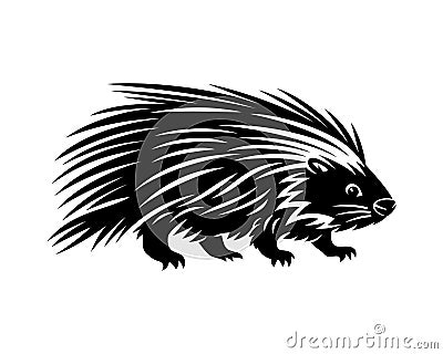 Animal porcupine icon. Vector Illustration