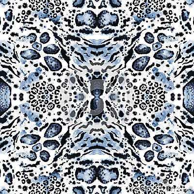 Animal seamless kaleidoscope print Stock Photo