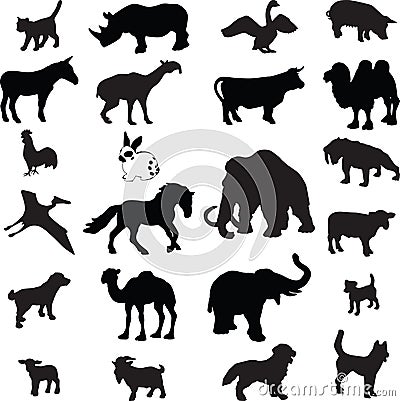 Animal silhouette Vector Illustration