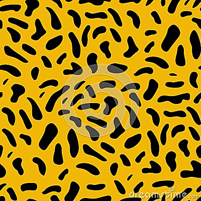 Animal skin seamless pattern with trendy camouflage design for fashion textile print Vector Illustration