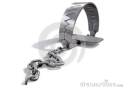 Animal Trap Closed Stock Photo