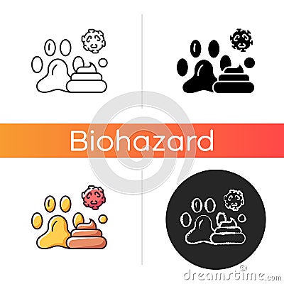 Animal waste icon Vector Illustration