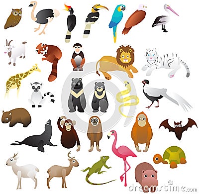 Animal in the zoo Vector Illustration