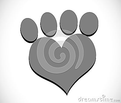 Animals Foot paw prints Stock Photo