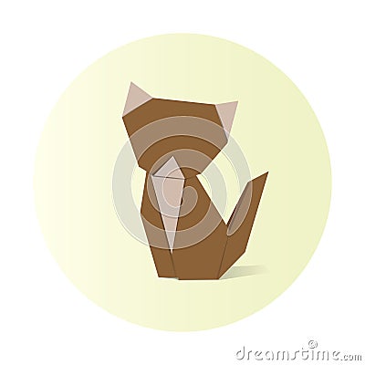 Animals origami vector craft illustration Vector Illustration