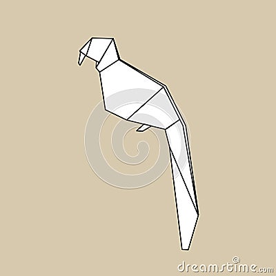 Animals origami vector craft illustration Vector Illustration