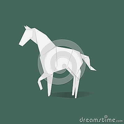 Animals origami vector craft illustration Vector Illustration