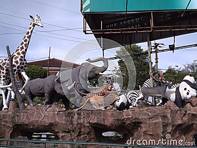 Animals In Peace Together, Bogor, Indonesia - 2020 Editorial Stock Photo